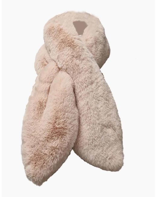 Nooki Design Natural Cate Faux Fur Scarf