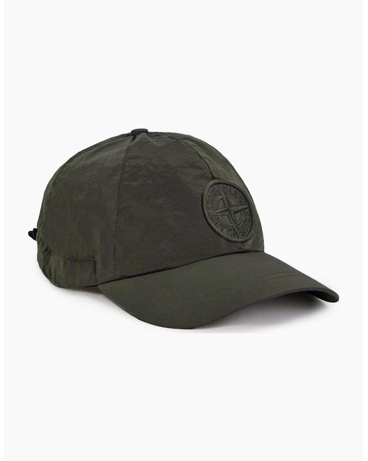 Stone Island Green S0075 Nylon Cap Khaki for men