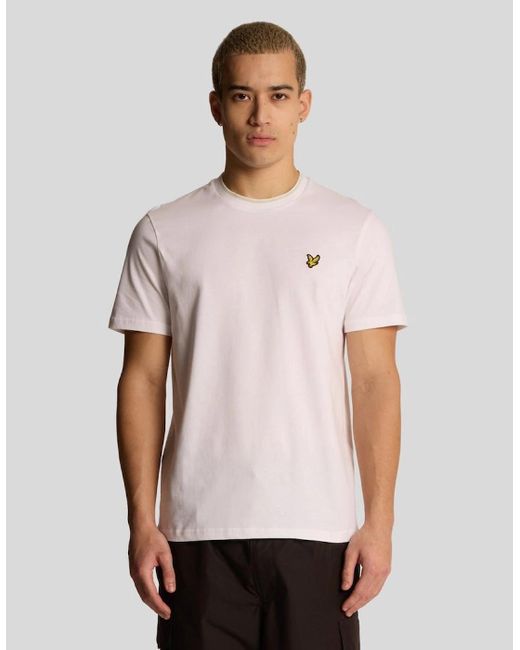 Lyle & Scott White Tipped T-Shirt for men