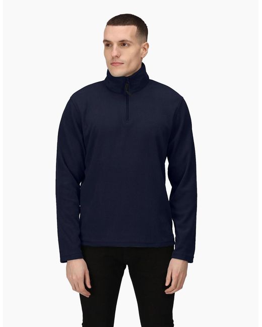 Regatta Blue 170 Series Anti-Pill Zip Neck Micro Fleece for men