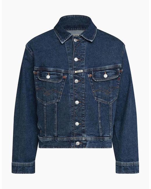 Replay Blue Fit Jacket for men