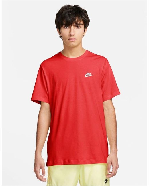 Nike Red Club T-Shirt for men