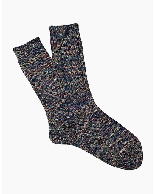 Anonymous Ism Brown 5 Colour Mix Crew Socks for men