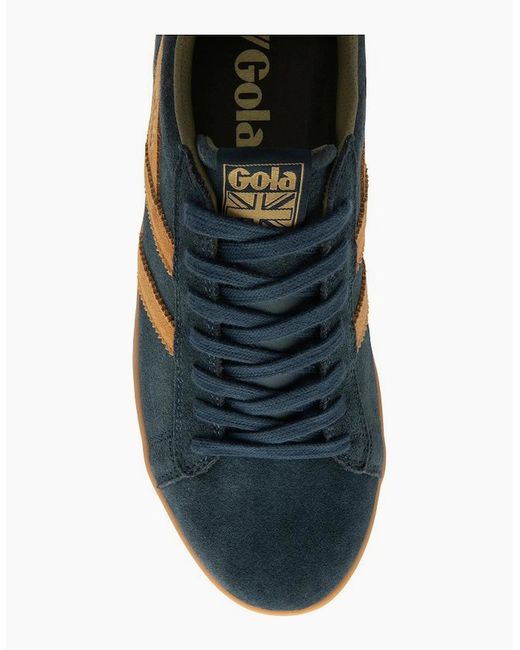 Gola Blue Equipe Ii Suede Trainers for men