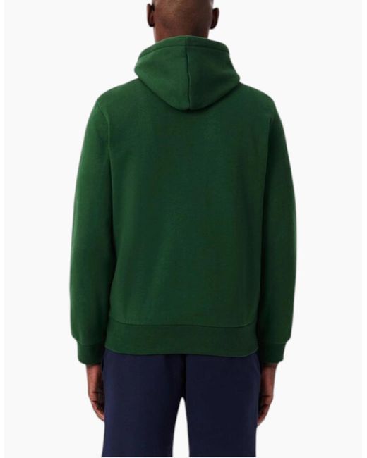 Lacoste Green Fleece Hoodie Zip Up Cotton Hoody for men