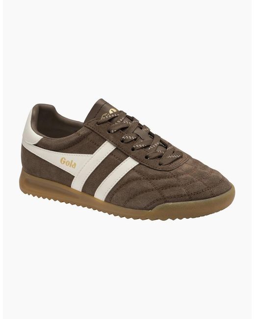 Gola Brown Stadium Suede Trainers