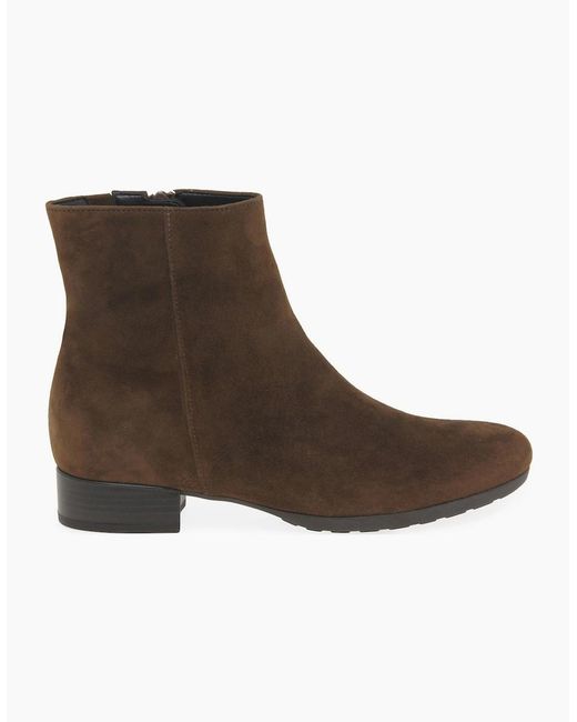 Gabor Brown Buzz Ankle Boots