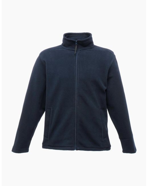 Regatta Blue Professional Plain Micro Fleece Full Zip Jacket (Layer Lite) for men