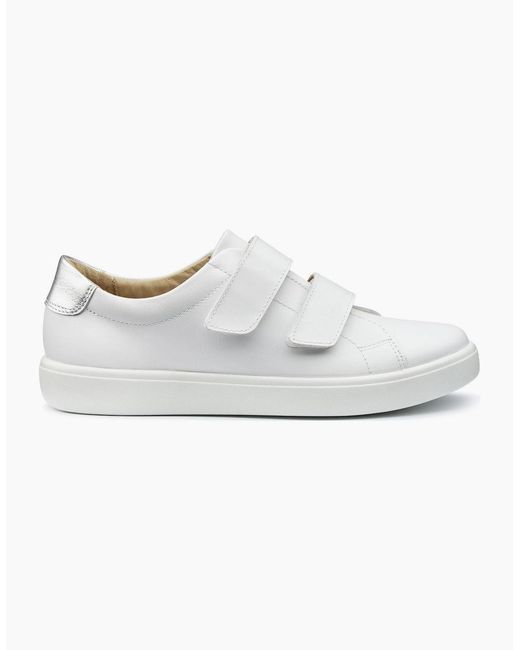 Hotter White Wave Extra Wide Trainers