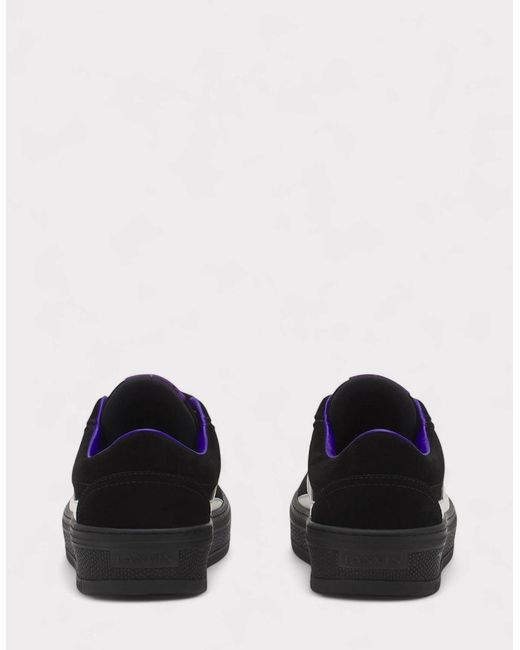 Lanvin Black X Future For Leather Cash Sneakers