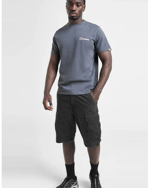 Berghaus Blue Pinnacle Point Graphic Mountain T Shirt for men