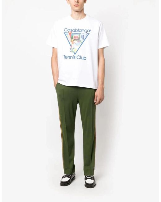 Casablanca Blue Tennis Club La Joueuse T Shirt for men