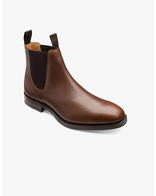 Loake Brown Chatsworth Leather Chelsea Boot for men