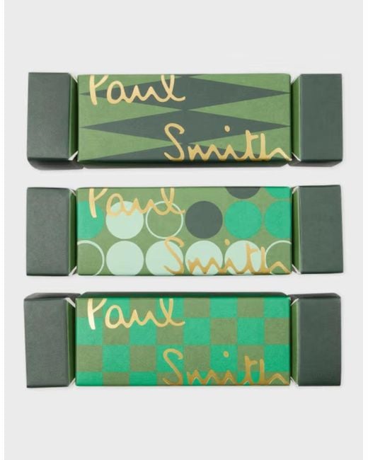 Paul Smith Green 3 Pack Cracker Socks 1A Mix_1 for men