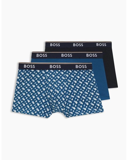 Boss Blue Pack Power Boxer Shorts for men