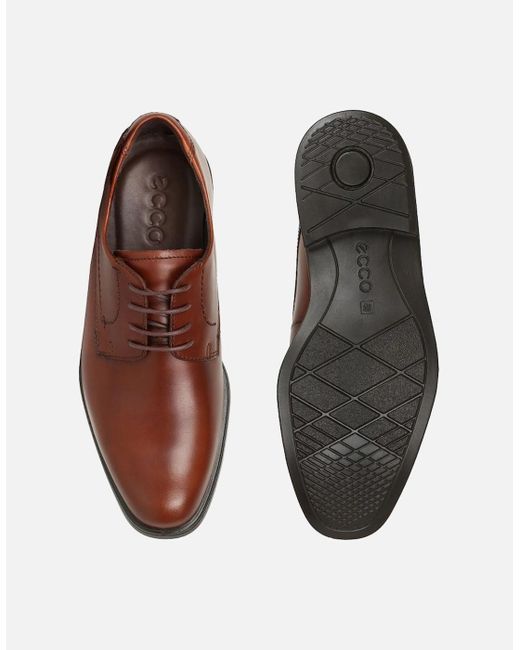 Ecco Brown Melbourne Formal Lace Up Shoes for men