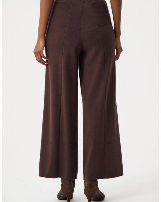 Joseph Ribkoff Red Brushed Viscose Culotte Pants