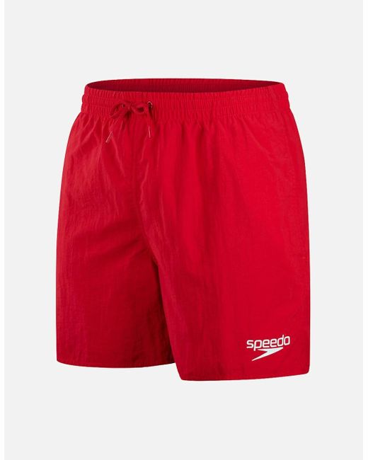 Speedo Red Essential 16 Swim Shorts for men
