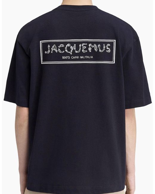 Jacquemus Blue Dark Oversized The Merù T-Shirt for men