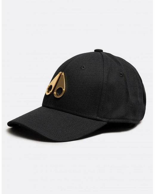 Moose Knuckles Black Logo Icon Cap