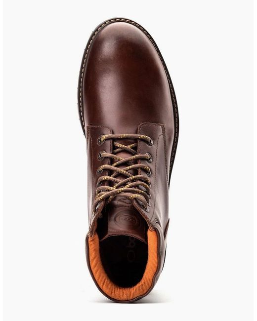 Base London Brown Nickel 7 Eyelet Boots for men