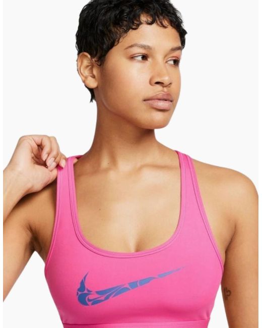 Nike Pink Swoosh Bright Training Top