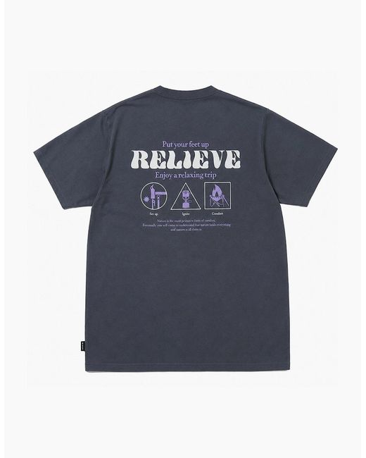 Snow Peak Blue Snow Peak Camping Graphic T-Shirt