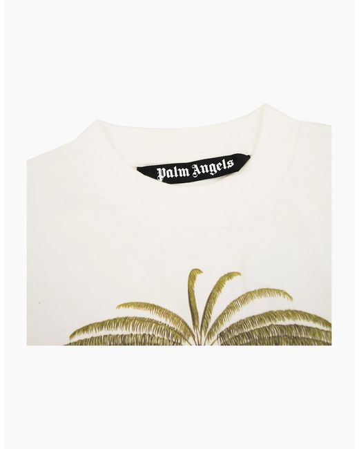 Palm Angels White Enzo From The Tropics T Shirt for men