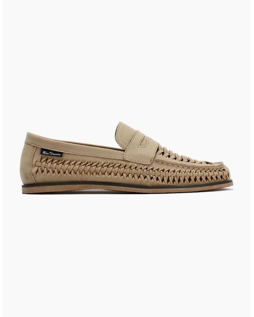 Ben Sherman Natural Miami Stone Loafers for men
