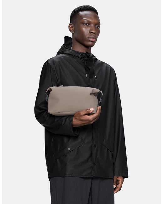 Rains Gray Hilo Wash Bag