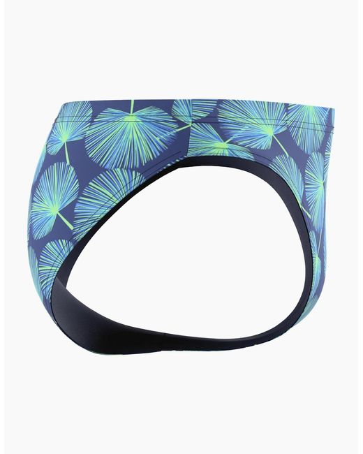 Speedo Blue Beachstar Palm Leaf All-Over Print Swim Briefs for men