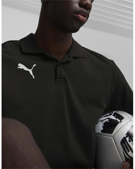 PUMA Black Teamfinal Casuals Polo Shirt for men