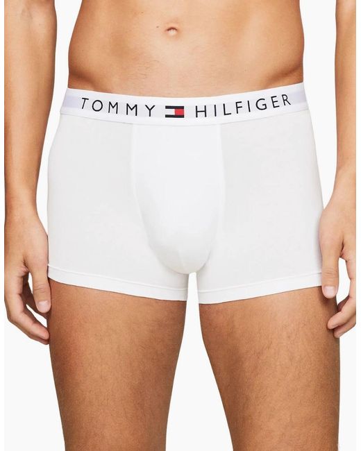 Tommy Hilfiger Blue 3-Pack Th Original Logo Boxer Trunks, /Rouge for men