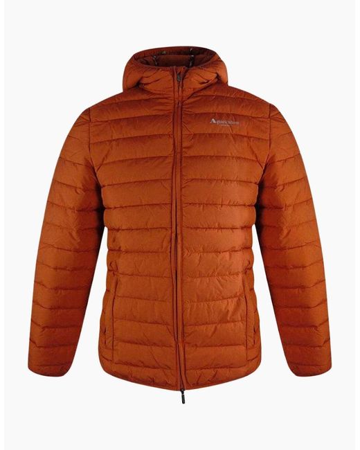 Aquascutum Orange Active Rlg Active 100 Gr Winter Rust Hooded Jacket for men