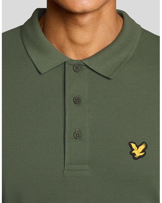 Lyle & Scott Green Technical Polo Shirt for men