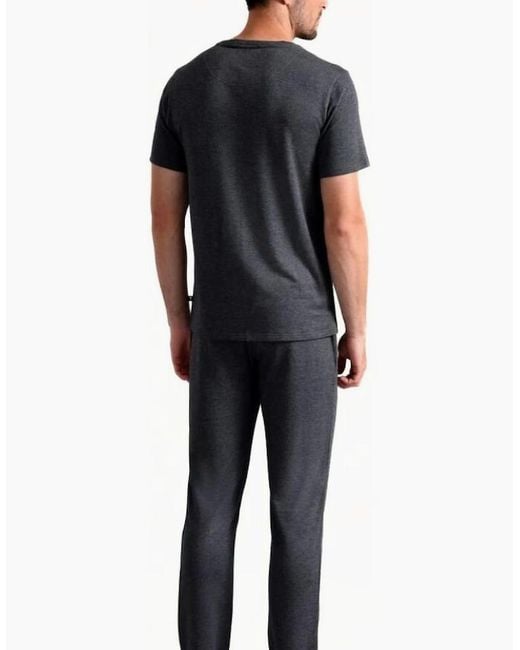 Ted Baker Black Luxe Modal Lounge T-Shirt, Heather for men
