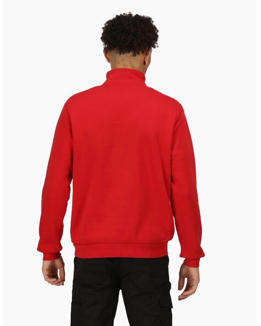Regatta Red Professional Quarter Zip Sweatshirt for men