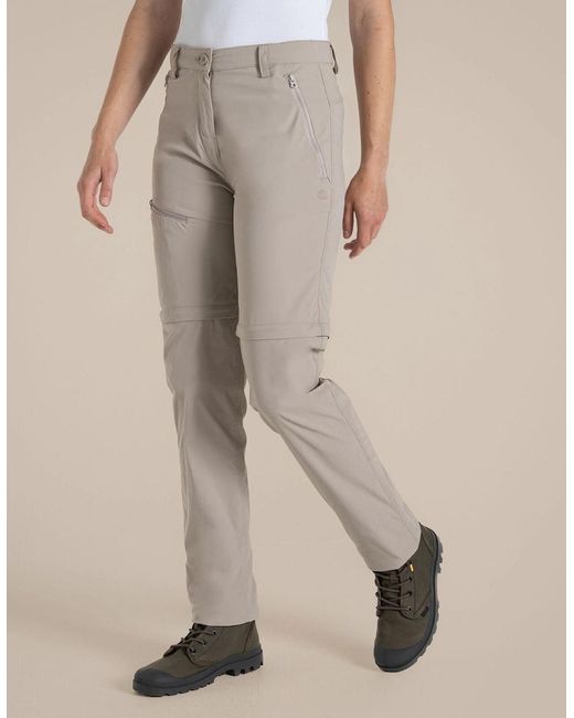 Craghoppers Natural Nosilife Pro Iii Zip Off Walking Trousers
