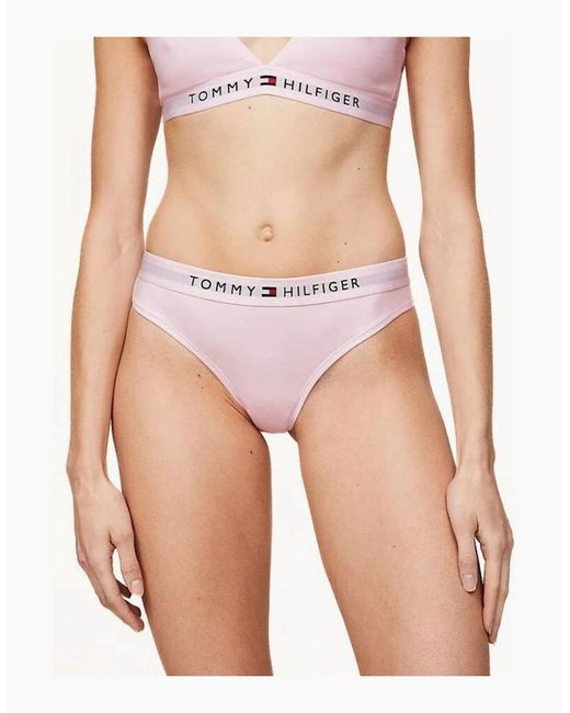 Tommy Hilfiger Pink Th Original Thong, Light