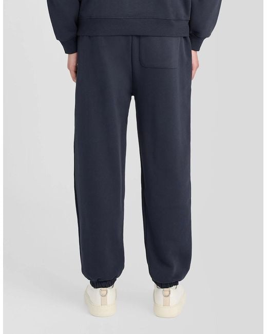 Lyle & Scott Blue Heavyweight Loopback Cotton Joggers for men