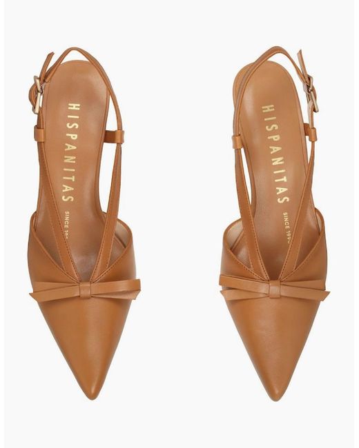 Hispanitas Brown Giorgia Open Court Shoes