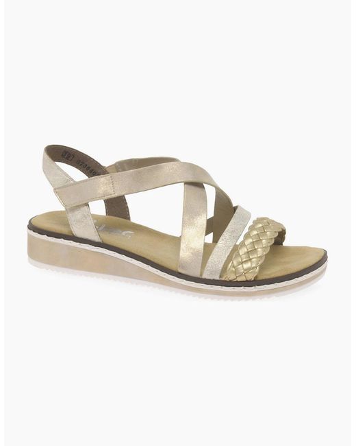 Rieker Metallic Kaz Sandals