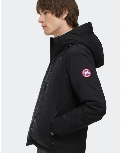 Canada Goose Black Lodge Hooded Jacket for men