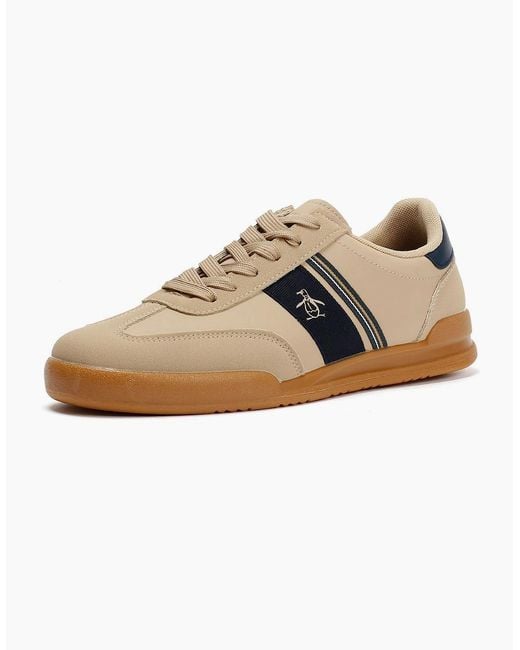Original Penguin Brown Penguin Gaz Trainers for men