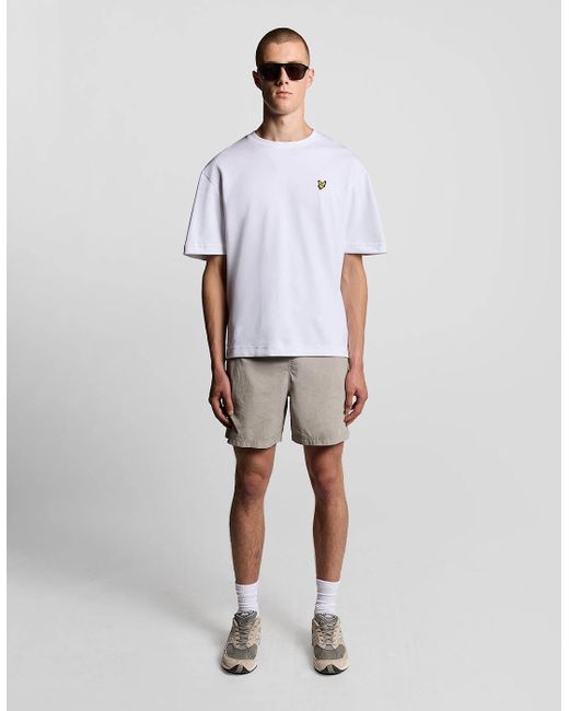 Lyle & Scott White Ultra Soft Cotton Blend T-Shirt for men