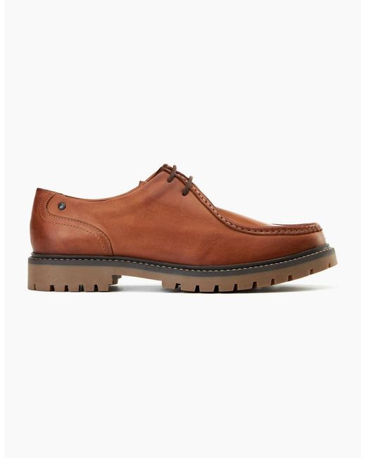 Base London Brown Carbon Wallabe Shoes for men