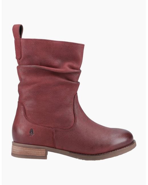 Hush Puppies Purple Emilia Ankle Boots