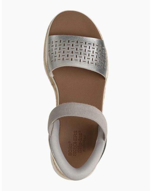 Skechers Metallic Bobs Run Ray Sandals