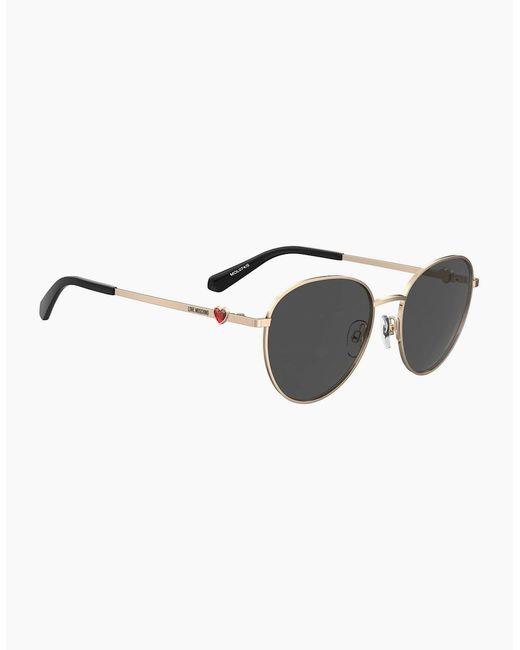 Moschino Metallic Moscsun Round Sungls