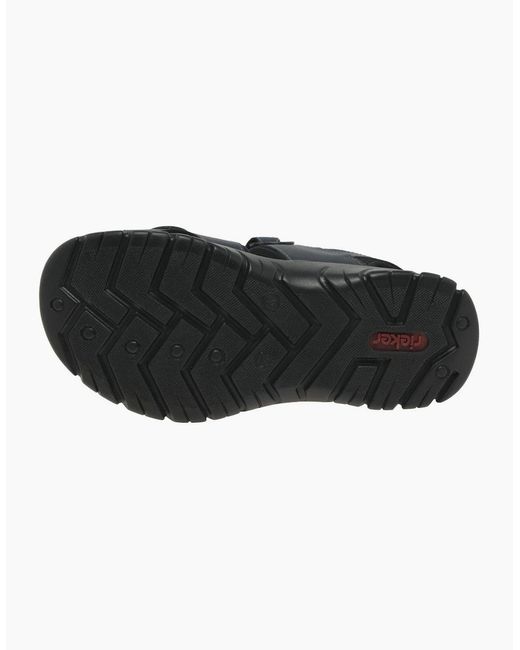 Rieker Black Harbour Casual Sandals for men